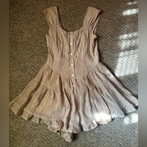 Listicle Cream Romper - Picture 1 of 4